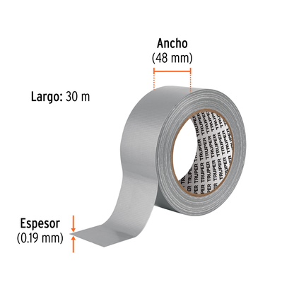 Cinta para ducto 30 m x 48 mm