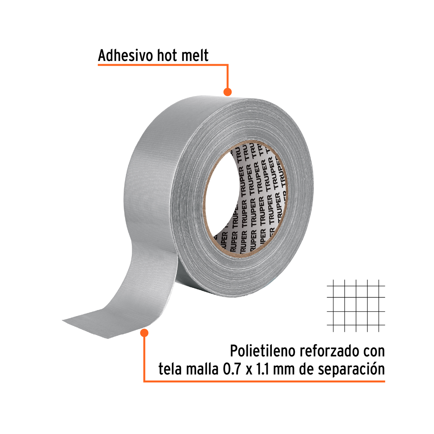 Cinta para ducto 50 m x 48 mm