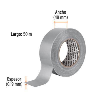 Cinta para ducto 50 m x 48 mm
