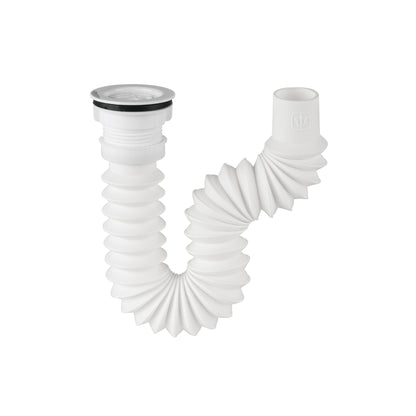 Céspol flexible de 1 1/2" con contrarejilla de 2 1/2" para tarja tipo bar