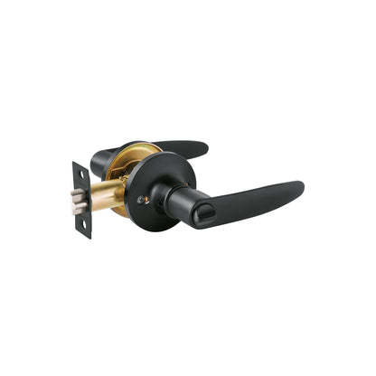 Cerradura de manija, línea Turín, recámara, negro mate