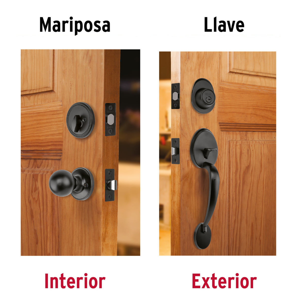 Jaladera y perilla, Berna llave-mariposa, negro, BASIC · vista 4