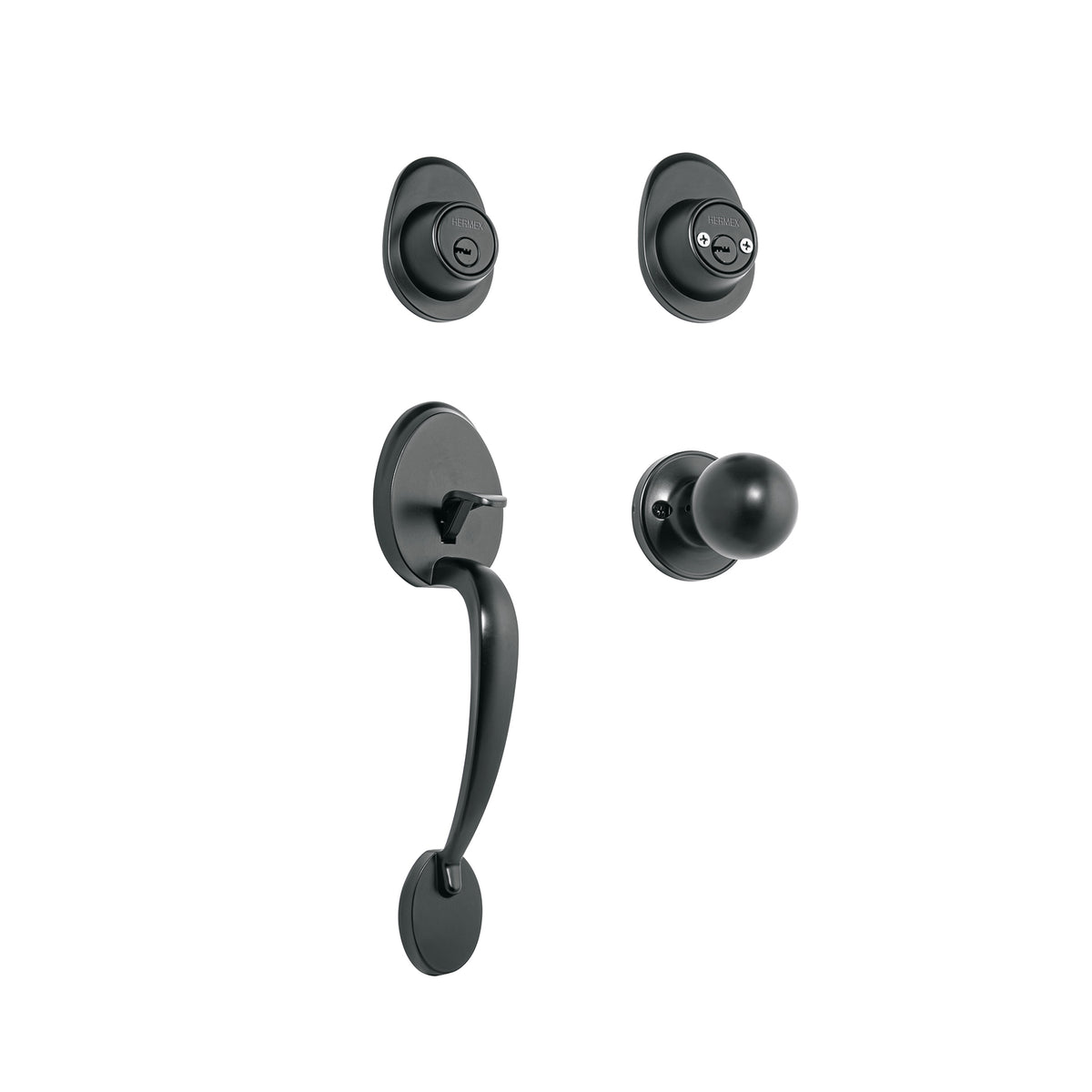 Jaladera/perilla, Lugo llave-llave, Negro