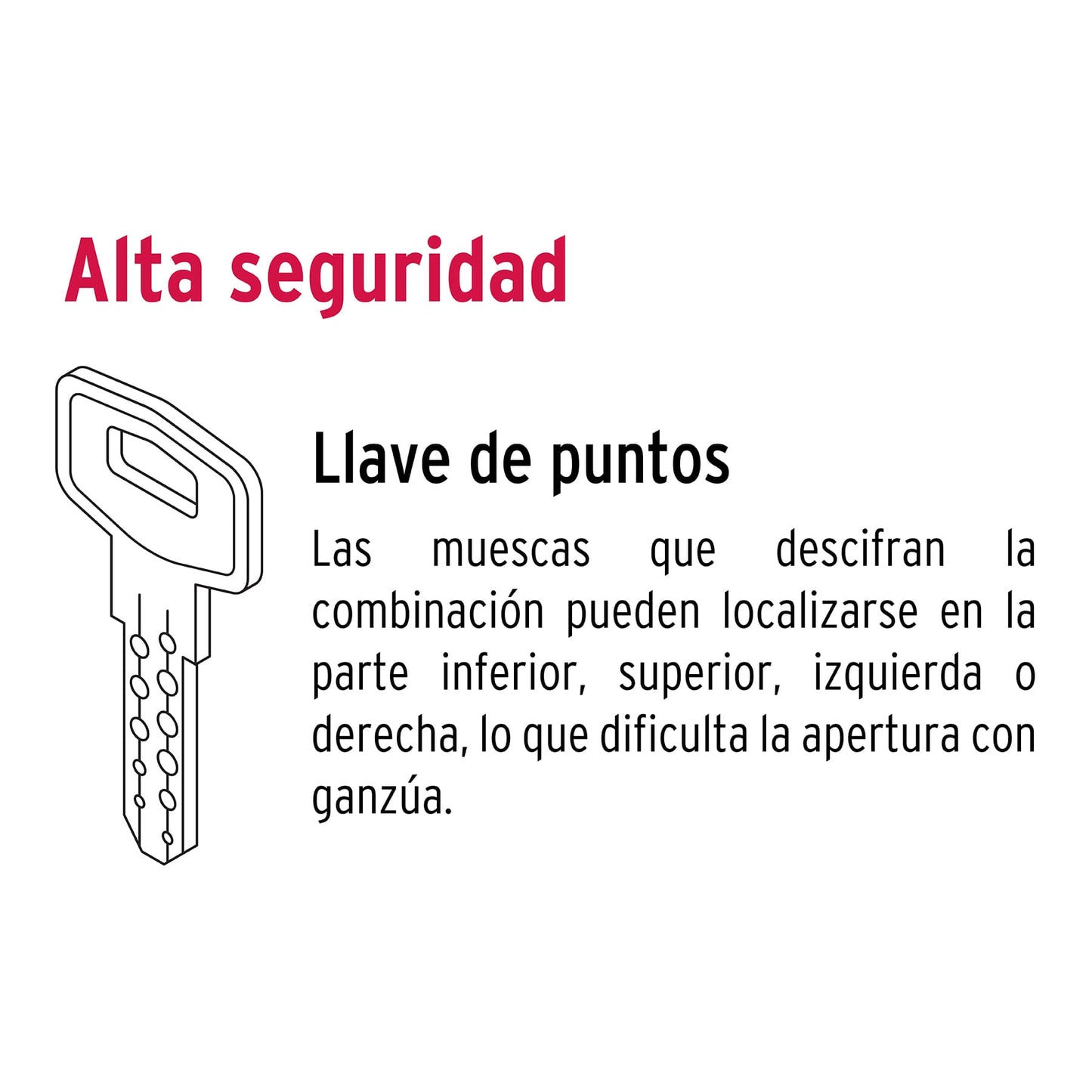 Cerrojo llave-llave latón brillante
