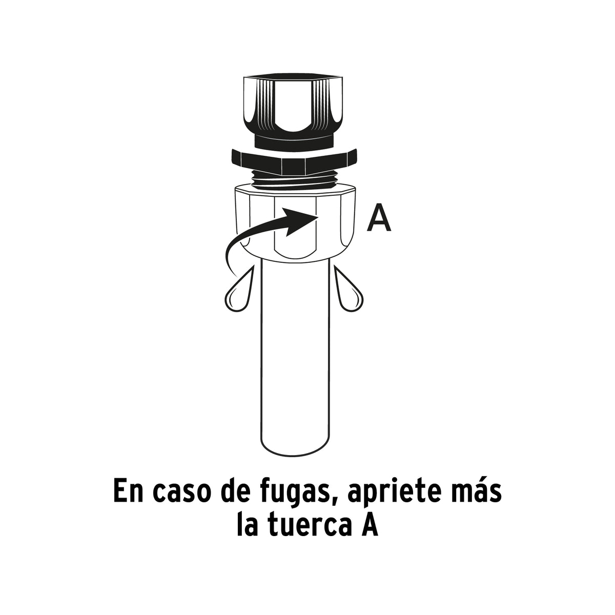 Conector 1/2" hembra de ABS con tuerca de ajuste manual · vista 4