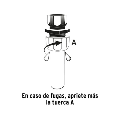 Conector 1/2" hembra de ABS con tuerca de ajuste manual · vista 4