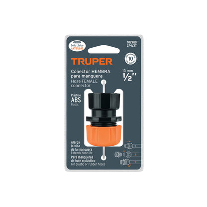 Conector 1/2" hembra de ABS con tuerca de ajuste manual · vista 5