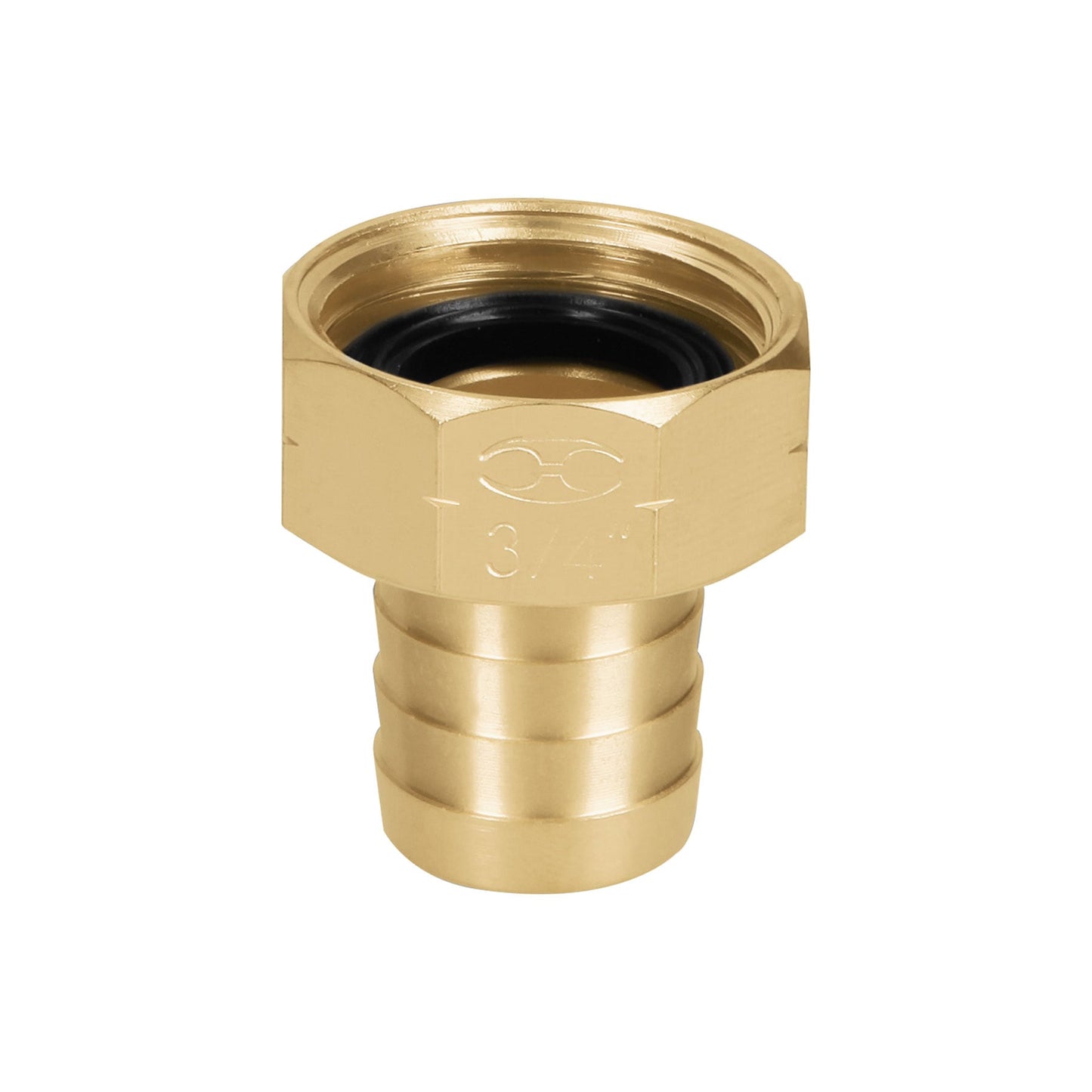 Conector 3/4pulg. hembra de latón sólido para manguera