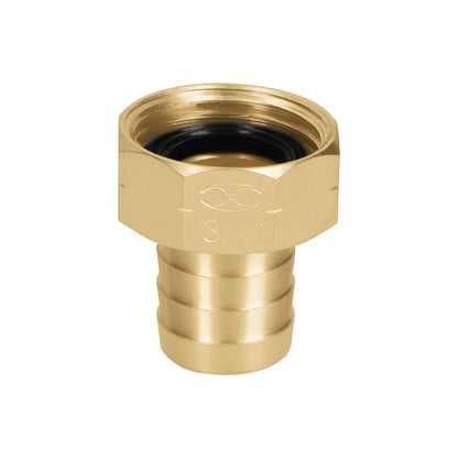 Conector 3/4pulg. hembra de latón sólido para manguera