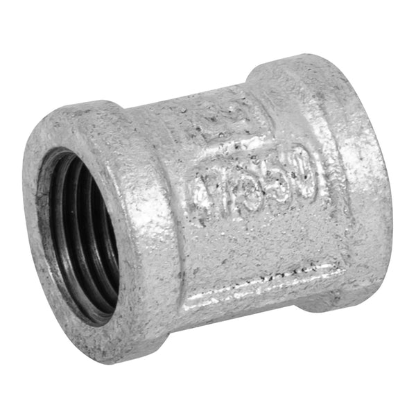 Cople reforzado de acero galvanizado 1/2" Foset Basic
