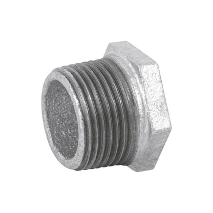 Reducción bushing de 1" x 1/2" en acero galvanizado