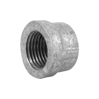 Tapón hembra de 1/2" en acero galvanizado para conducción de agua y gas o aire