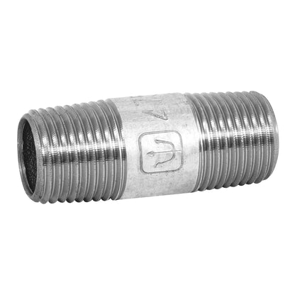 Niple de acero galvanizado de 1/2" x 2"