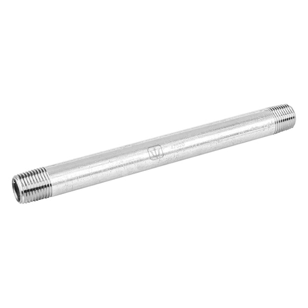 Niple de acero galvanizado 1/2" x 8" Foset Basic