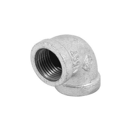 Codo 90° de 1/2" en acero galvanizado