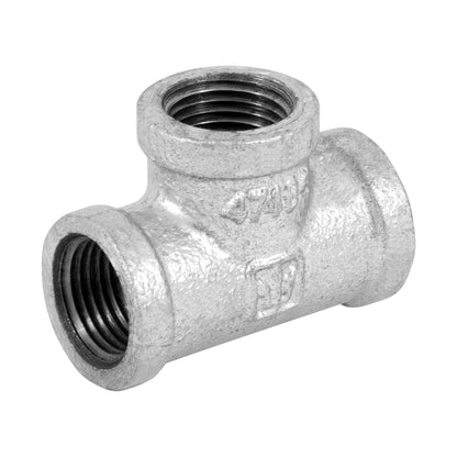 Tee sencilla de 1/2" en acero galvanizado