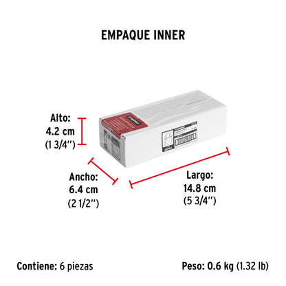 Candado de hierro de 32 mm con gancho corto