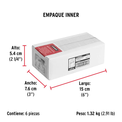 Candado de hierro de 45 mm con gancho corto