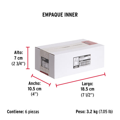 Candado de hierro de 63 mm con gancho corto