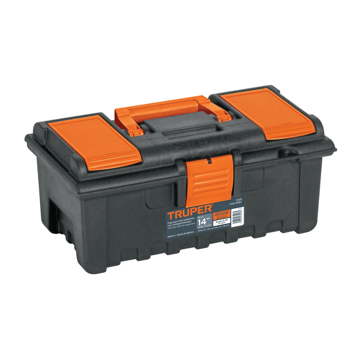 Caja para herramienta de 36 cm con compartimentos