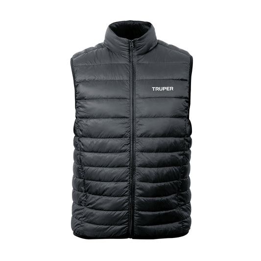 Chaleco de plumas ligero para hombre, gris, M
