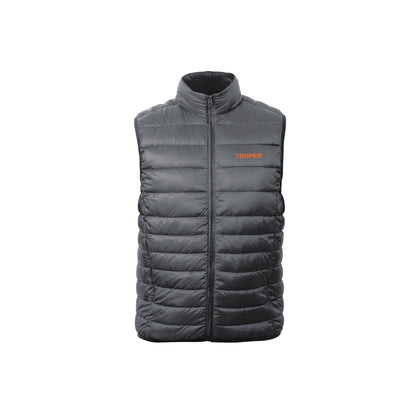 Chaleco de plumas ligero para hombre, gris, EG