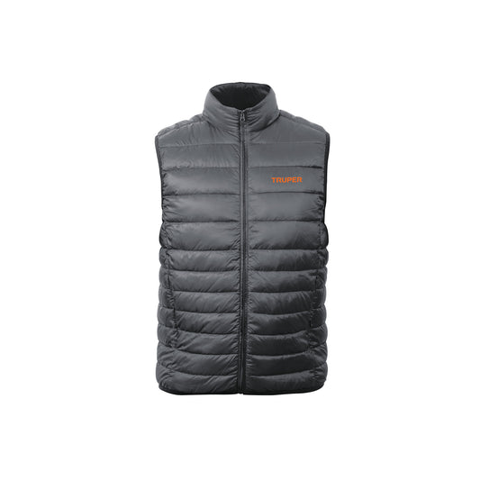 Chaleco de plumas ligero para hombre, gris, EG