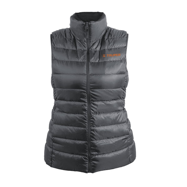 Chaleco de plumas ligero para mujer, gris, CH