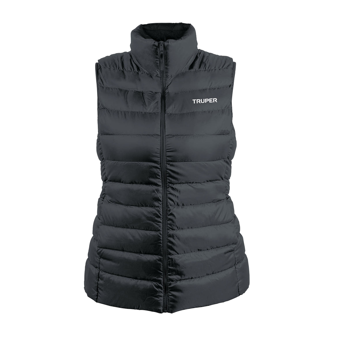 Chaleco de plumas ligero para mujer, gris, M