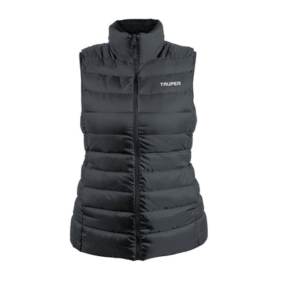 Chaleco de plumas ligero para mujer, gris, M