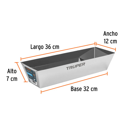 Charola de 12 pulg de acero inoxidable - SKU 100798