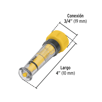 Chiflón 4pulg. de plástico para manguera