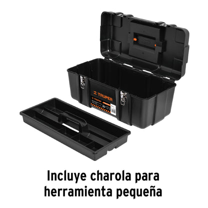 Caja para herramienta de 20 in industrial con broches metálicos