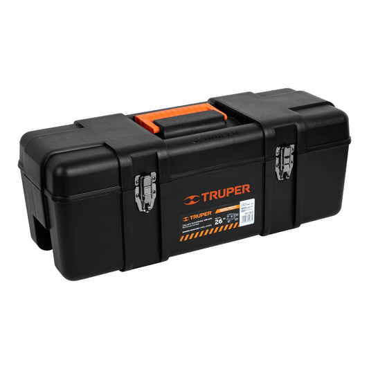 Caja para herramienta de 66 cm industrial con broches metálicos