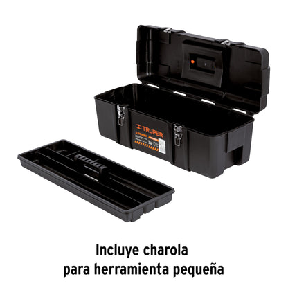 Caja para herramienta de 66 cm industrial con broches metálicos