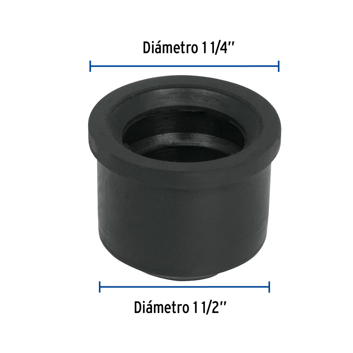 Chupón de PVC, 1-1/2" x 1-1/4" · vista 3