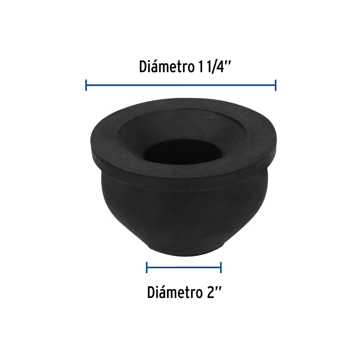 Chupón de PVC, 2" x 1-1/4" · vista 3