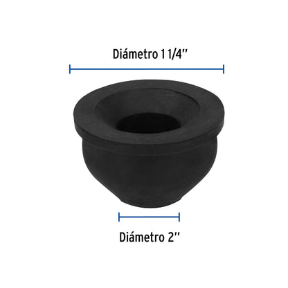 Chupón de PVC, 2" x 1-1/4" · vista 3
