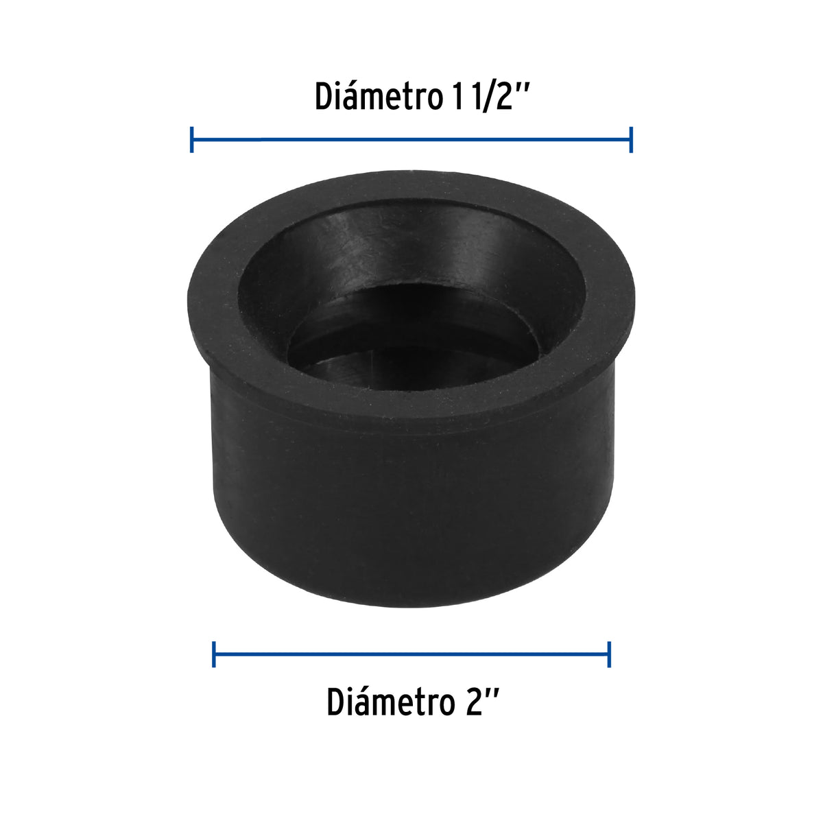 Chupón de PVC, 2" x 1-1/2" · vista 3