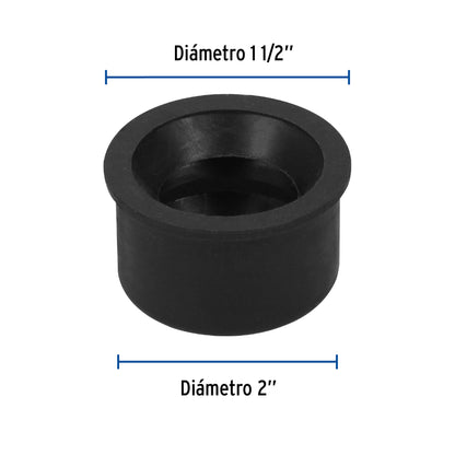 Chupón de PVC, 2" x 1-1/2" · vista 3