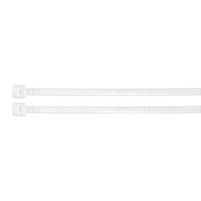 Bolsa con 25 cinchos plásticos de 50 lb de 40 cm de largo y 4.5 mm de ancho en color natural