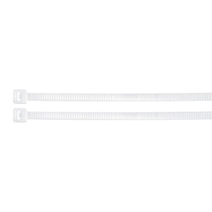 Bolsa con 25 cinchos plásticos de 50 lb de 60 cm de largo y 4.5 mm de ancho en color natural