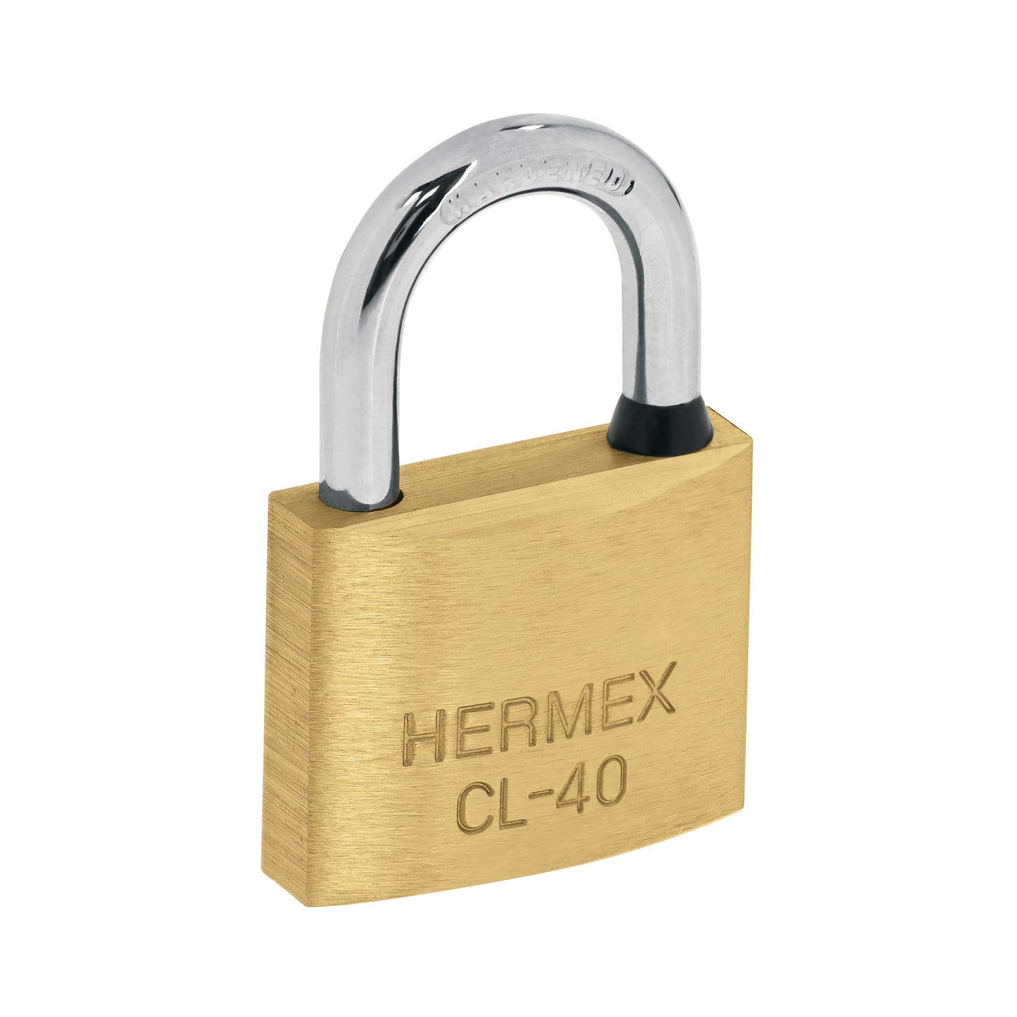 Blíster con 2 candados de latón de 40 mm con gancho corto