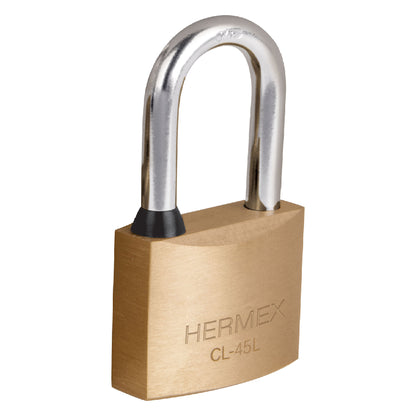 Candado de latón de 45 mm con gancho largo