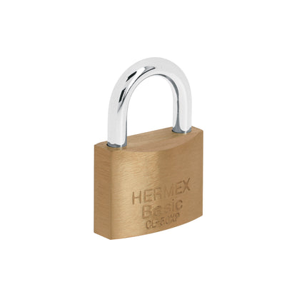 Candado de latón de 50 mm con llave tetra