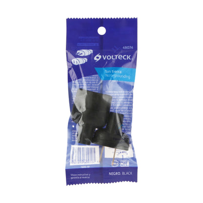 Clavija y contacto de hule de 127 V y 15 A en bolsa con 2 piezas