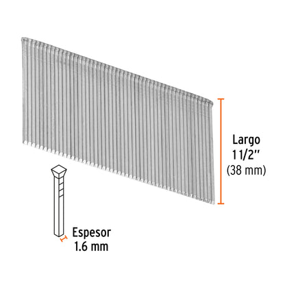 Caja 2500 clavos calibre 16 38 mm