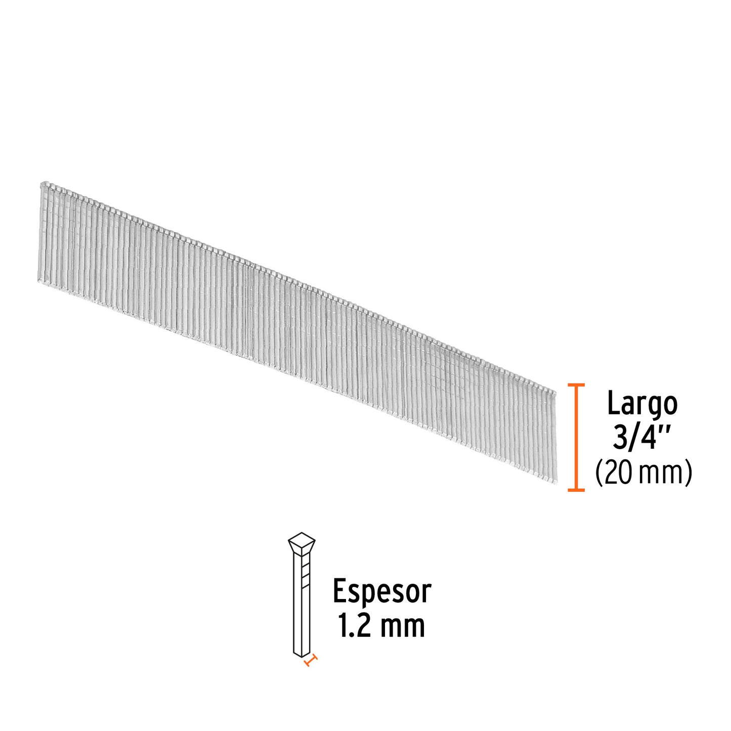 Caja 5000 clavos calibre 18 20 mm