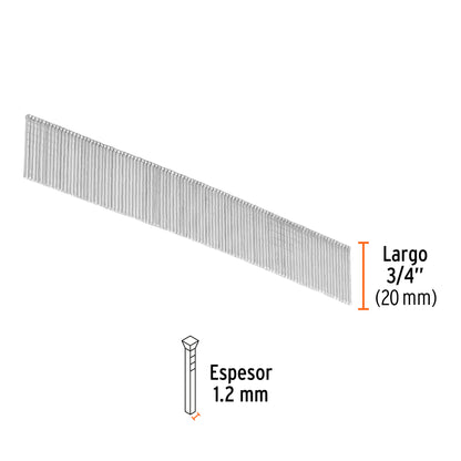 Caja 5000 clavos calibre 18 20 mm
