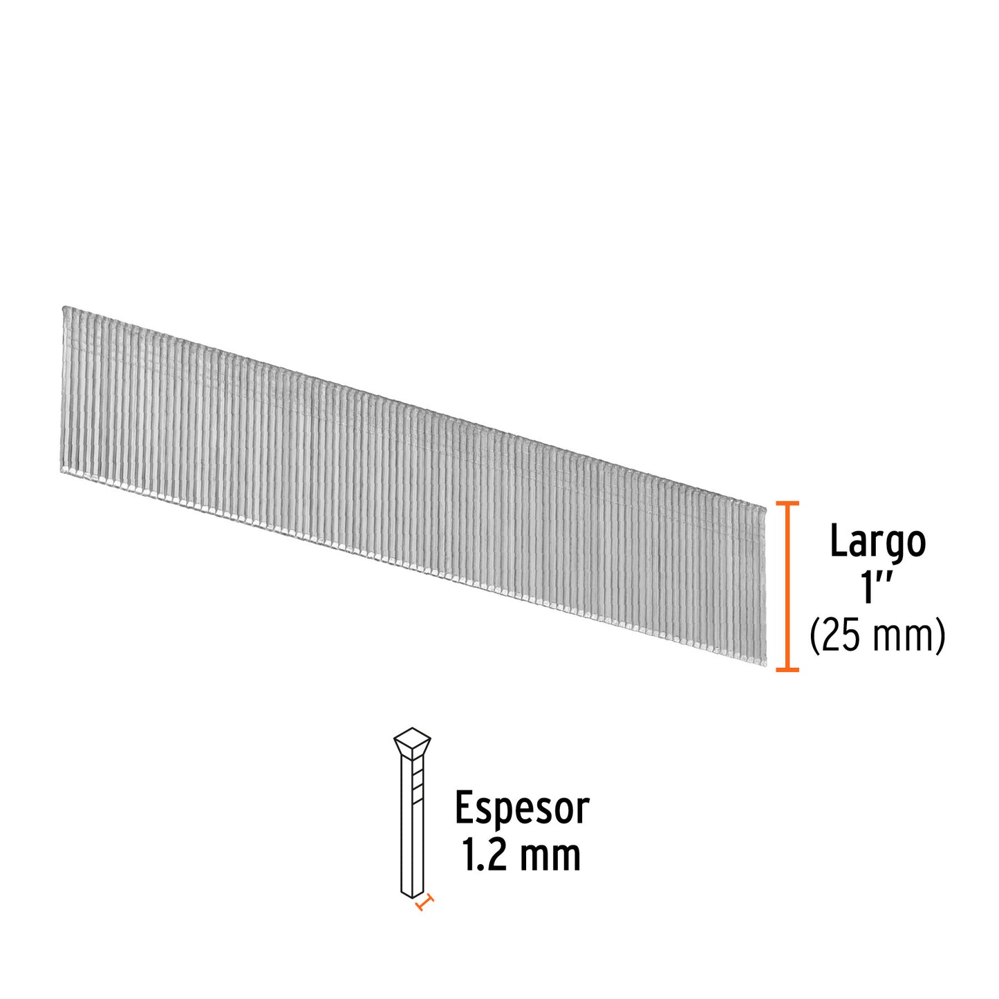 Caja 5000 clavos calibre 18 25 mm